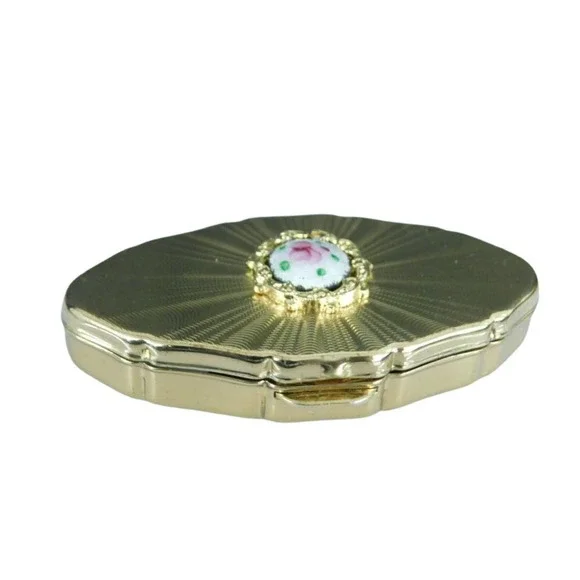 Vintage Stratton Pill Box Guilloche Enamel England - Picture 8 of 10